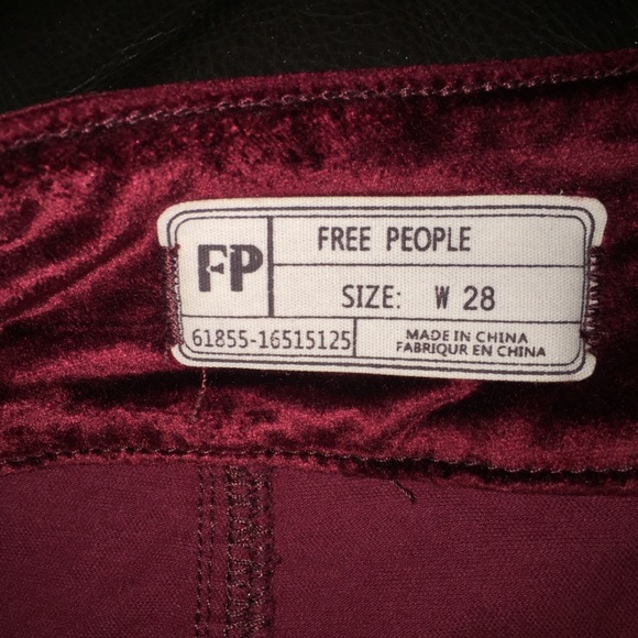 FreePeople Chic Burgundy Velvet Mini Skirt - Picture 3 of 7